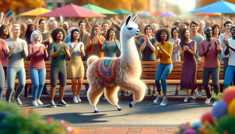 do llamas dance to music